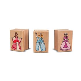 Melissa & Doug - Set houten stempels van Princess, Melissa & Doug