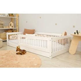 Laag bed voor kinderen Montessori Ourbaby Plus - wit, Ourbaby®