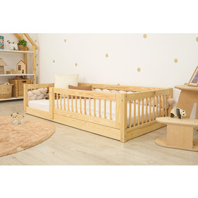 Laag bed voor kinderen Montessori Ourbaby Plus - naturel, Ourbaby®